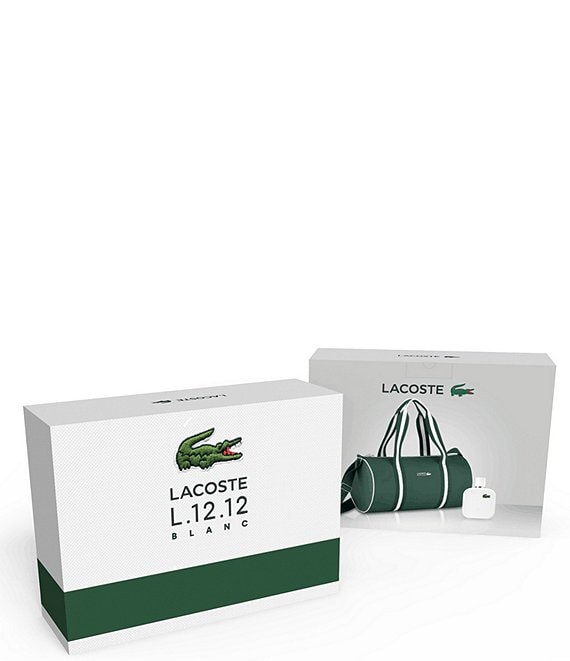 Lacoste L.12.12 Blanc Eau de Toilette and Weekend Bag Gift Set