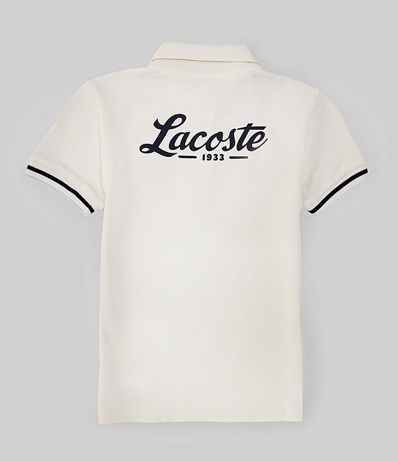 Boys Sleeve Color Dillard\'s Little Block Polo | Lacoste Shirt 2T-6T Short