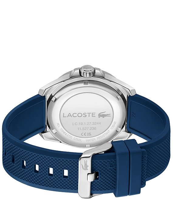 Lacoste Men's Capbreton Three Hand Navy Silicone Strap Watch