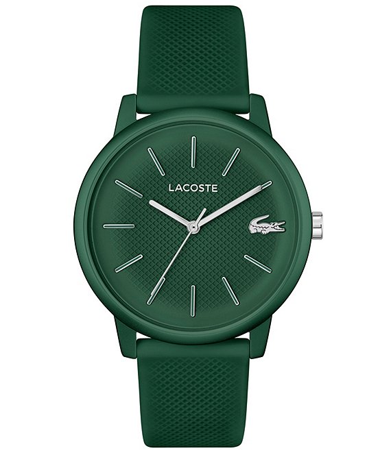 Color:Green - Image 1 - Men's Lacoste.12.12 Green Strap Watch