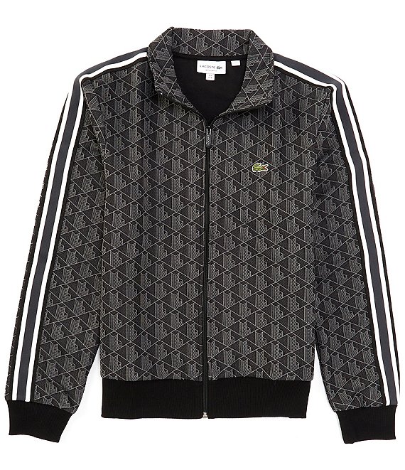 ロゴ【LACOSTE】Monograms Track Jacket モノグラムジャケット Lacoste Monogram Print Track Jacket in Blue for Men | Lyst