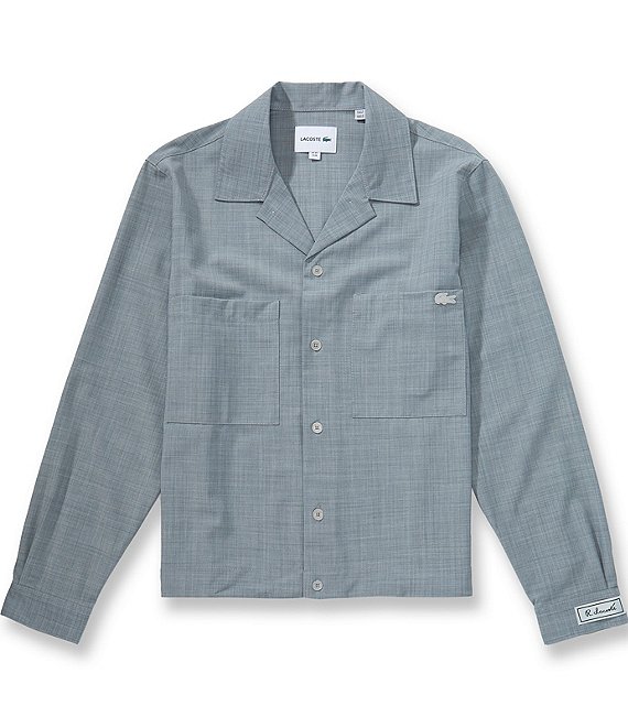 Lacoste Oversized Wool-Blend Overshirt