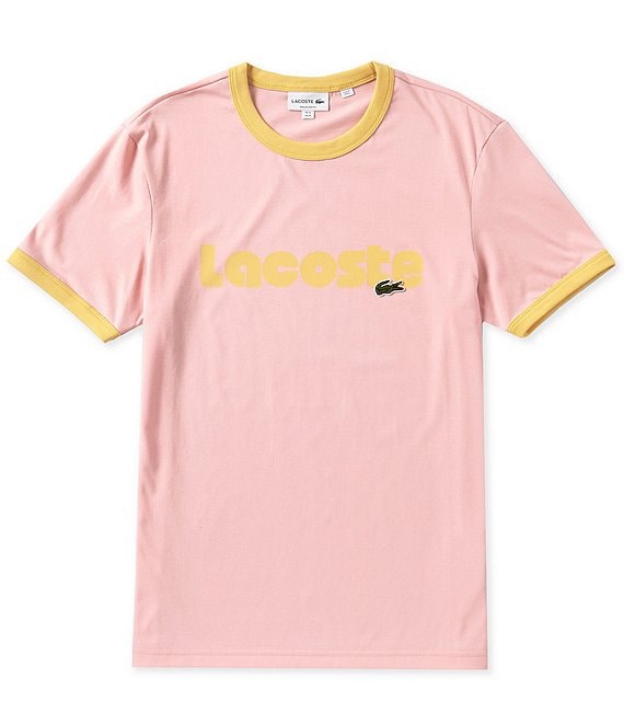 Lacoste Pigment Print Short Sleeve T Shirt Dillard s