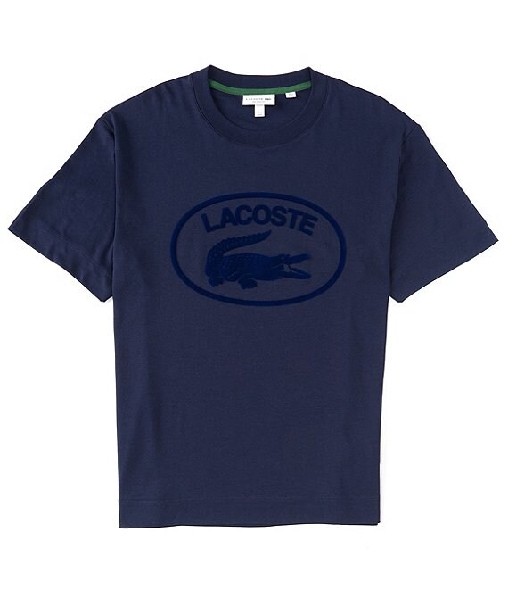 Lacoste big hotsell logo t shirt