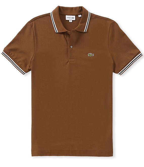 Lacoste Trim Accent Short Sleeve Polo Shirt | Dillard's