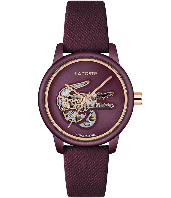 Lacoste Women's 12.12 Automatic Leather Strap Watch