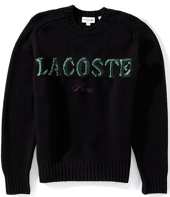 Lacoste Wool Sweater, Black/Liamone - Image 1