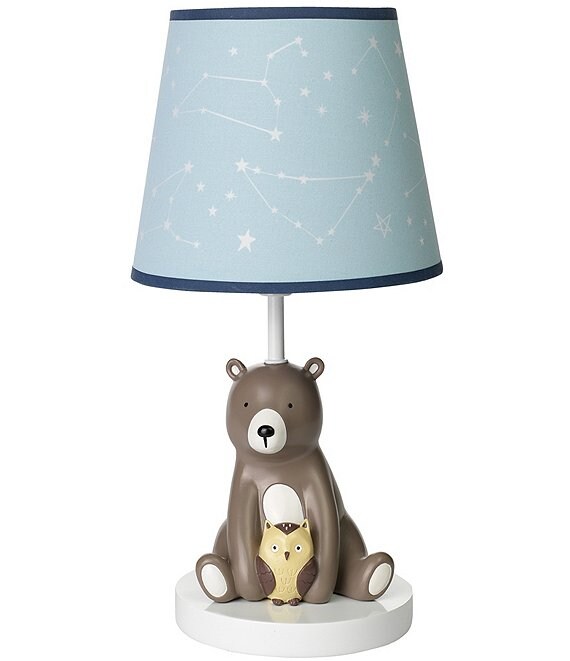 Color:Multi - Image 1 - Sierra Sky Bear Lamp with Shade & Bulb