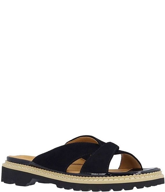 L'Amour Des Pieds Deryn Suede Slide Sandals