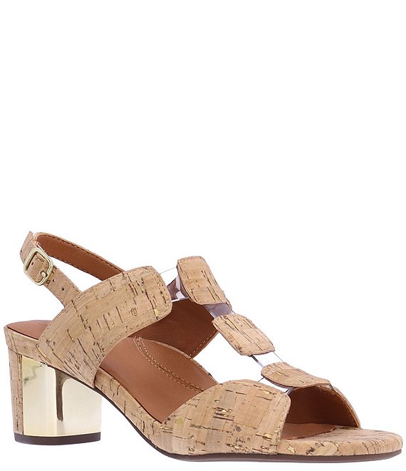 SOLEPLAY by Westside Brown Buckle Strap Leather Cork Sandals