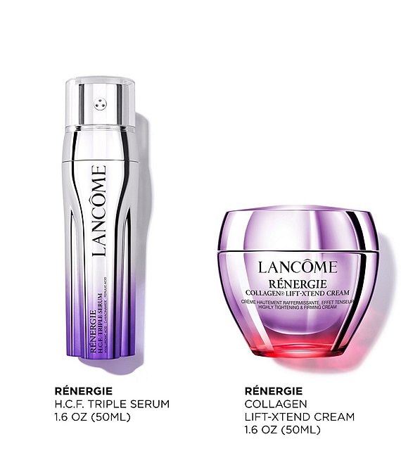 Lancome 2-Piece Renergie Collagen Cream & H.C.F. Triple Serum Set
