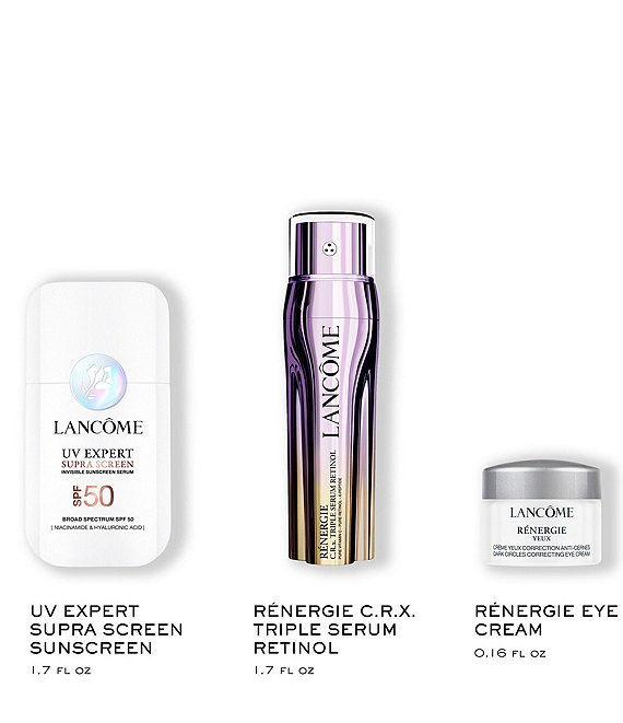 Lancome Supra Screen Sunscreen SPF 50+ & Renergie Retinol Skincare