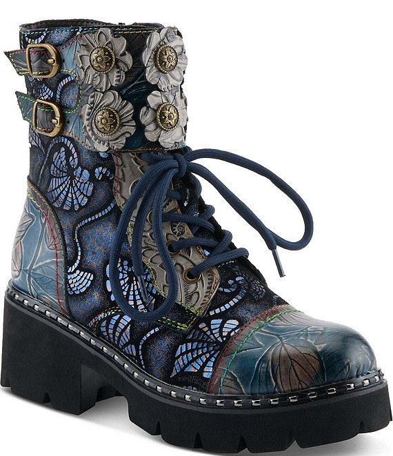L'ARTISTE Limitless Hand Painted Leather Booties