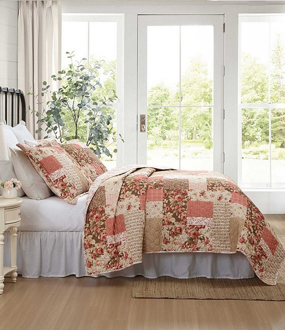 Laura Ashley Harrietta Patchwork Reversible Quilt Mini Set