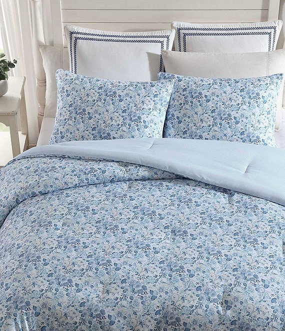 Laura Ashley Quartet Cotton Blend Cashmere Floral Reversible
