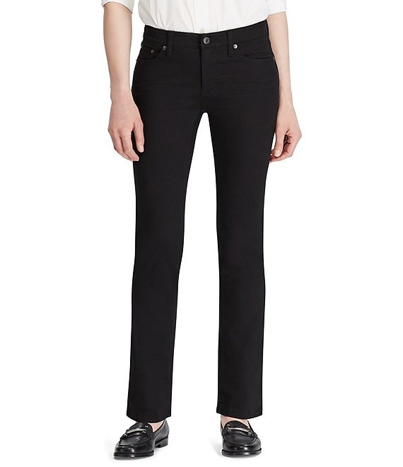 lauren ralph lauren super stretch modern curvy straight jeans