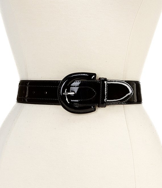 Metallic Elastic Belt Black/Silver, Belts & Scarves