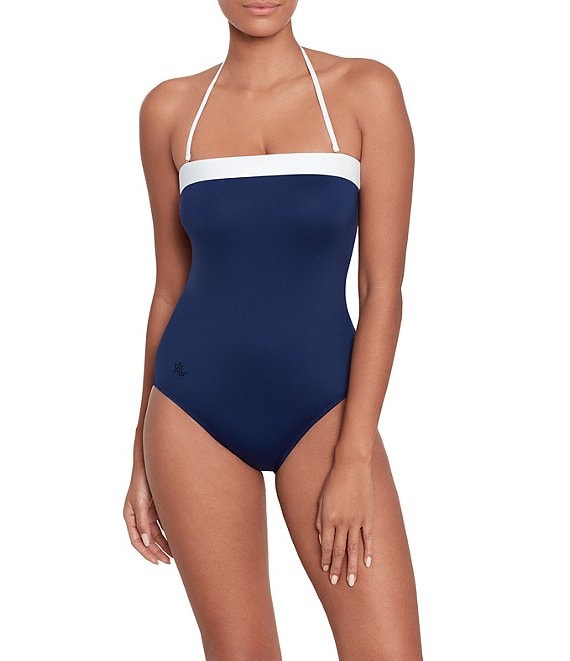 Lauren Ralph Lauren Bel Air Modern Bandeau One Piece Swimsuit Dillard s