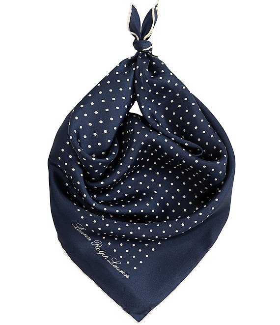 Lauren Ralph Lauren Core Dot Square Scarf