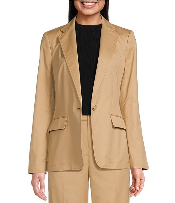 Cotton hot sale twill blazer