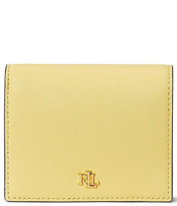 Lauren Ralph Lauren Compact Crosshatch Leather Bifold Wallet