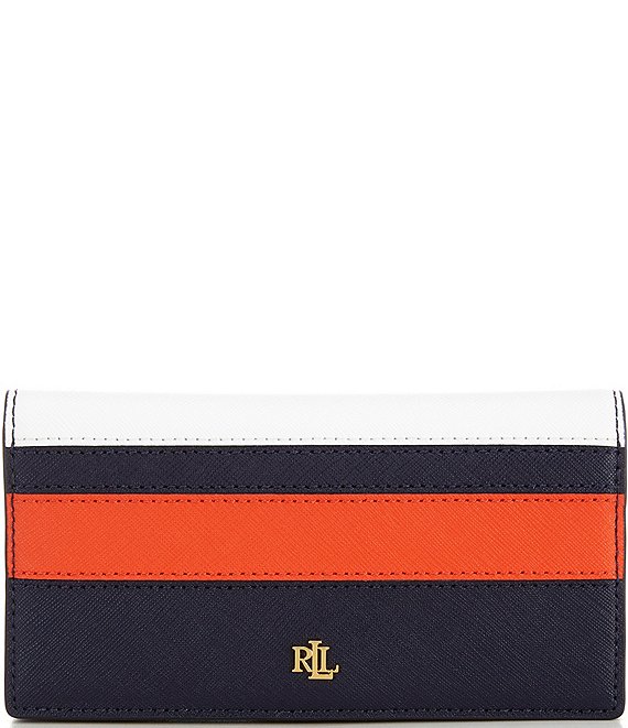 LAUREN RALPH LAUREN ラルフローレン Leather Slim Wallet Lauren Ralph Lauren Crosshatch Leather Slim Bifold Wallet