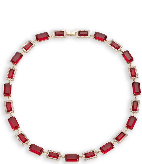 Lauren Ralph Lauren Crystal Baguette Collar Necklace