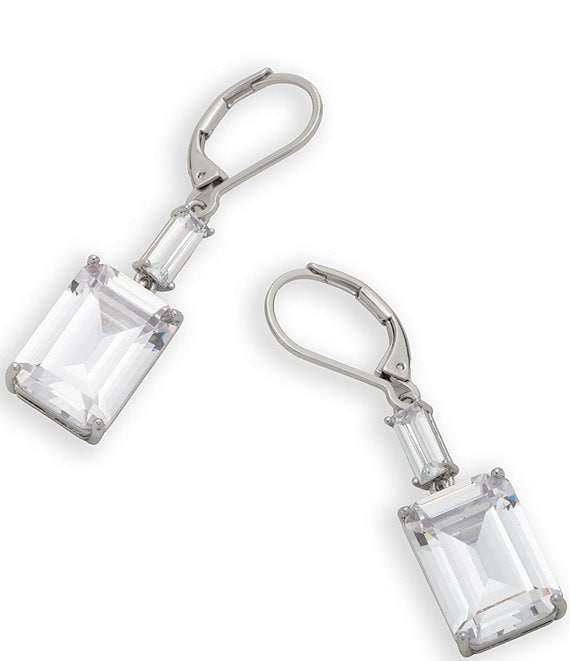 Lauren Ralph Lauren CZ Double Drop Earrings