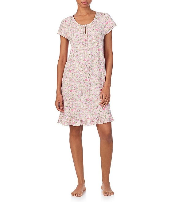 Lauren Ralph Lauren Double Flutter Sleeve Keyhole Neck Lauren Ralph Lauren Double Flutter Sleeve Keyhole Neck