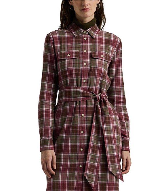 【DEARMINE】Lauren Cotton Check Shirt mens-tattersall-shirt-sage-