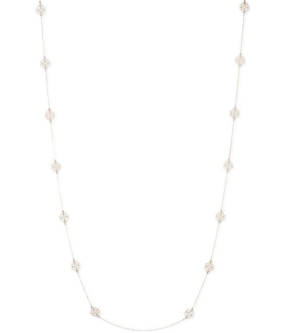 Lauren Ralph Lauren Gold Tone Beaded Long Strand Necklace | Dillard's