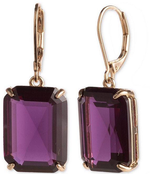 Lauren Ralph Lauren, Jewelry, Lauren Ralphlauren Leverback Maroon Enamel  Earrings