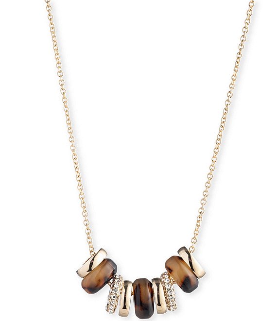 ネックレス・チョーカー RALPH LAUREN Gold Tone Tortoise Charm Pendant Necklace Lauren Ralph Lauren Gold Tone Tortoise Rondelle Frontal