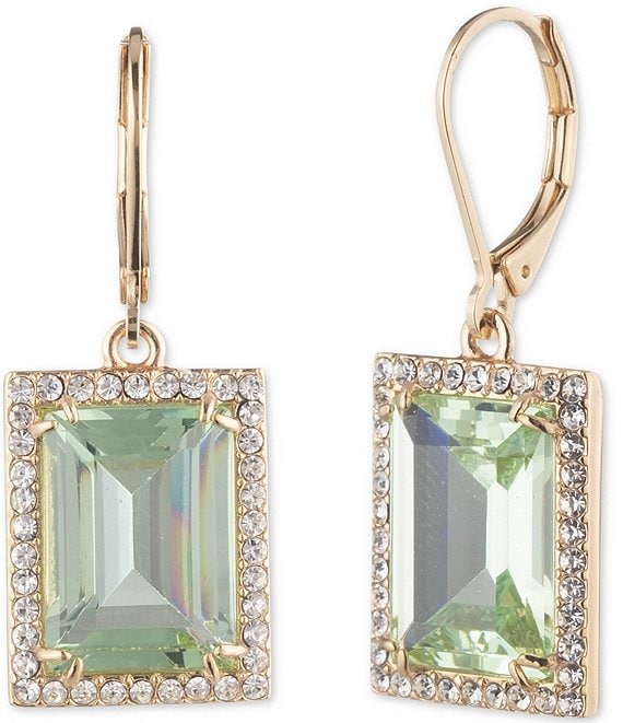 Natural Green Onyx Gemstone Leaves Earring – ADIBA