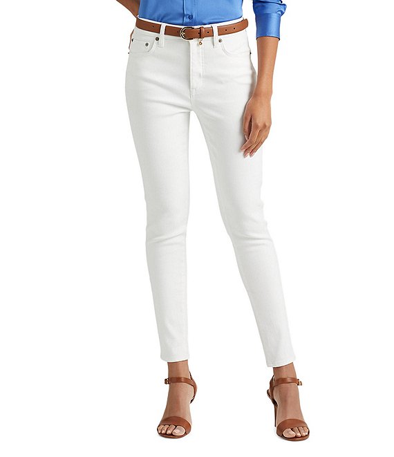 Lauren Ralph Lauren High Rise Ankle Skinny Jeans | Dillard's