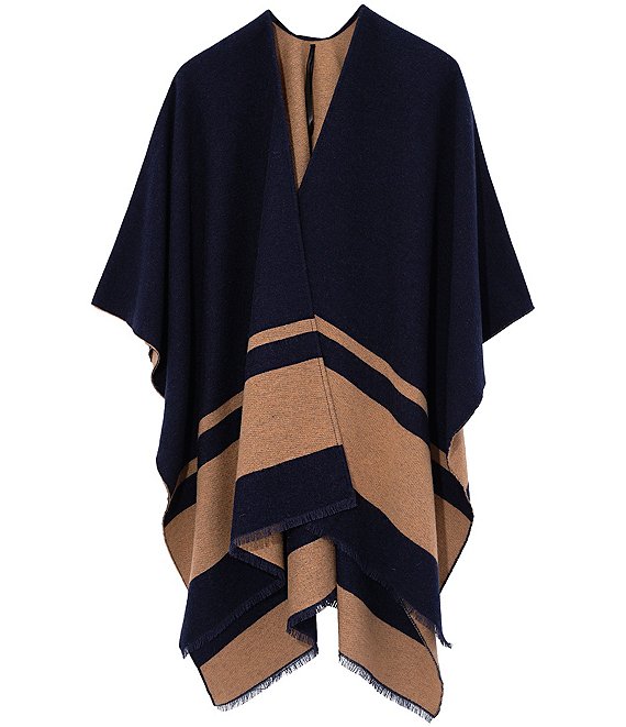 Lauren Ralph Lauren Hotel Logo Stripe Ruana