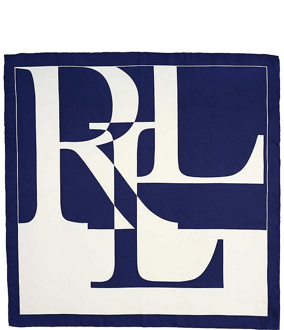 Lauren Ralph Lauren Julia Graphic Logo Square Scarf | Dillard's