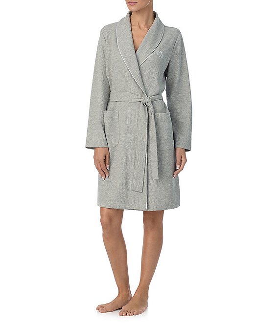 Lauren Ralph Lauren Knit Kimono Wrap Robe | Dillard's