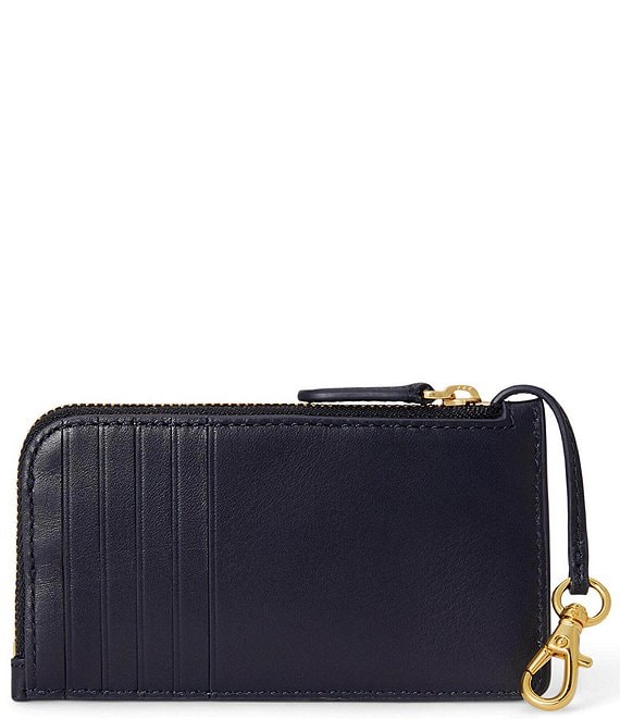 Lauren Ralph Lauren Leather L-Zip Card Case | Dillard's