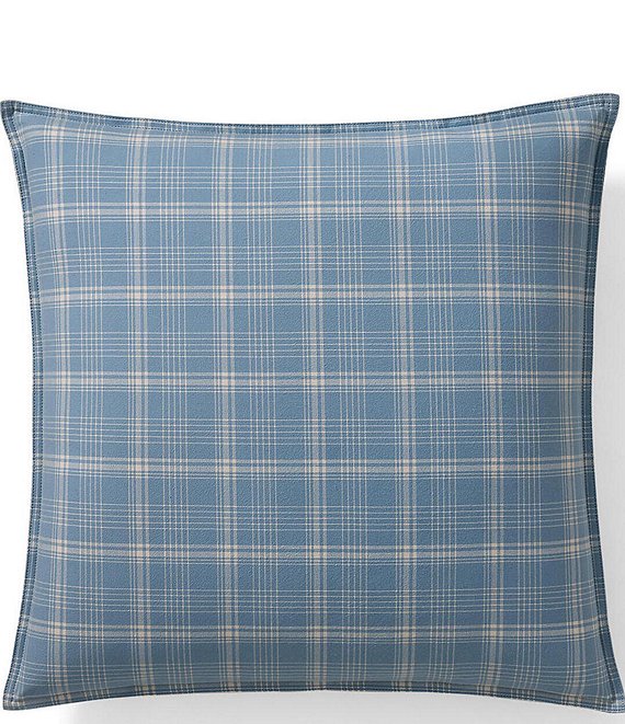 Lauren Ralph Lauren Maisie Plaid Throw Pillow, Blue - Image 1