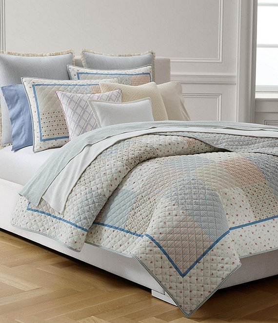 Lauren Ralph Lauren Marissa Patchwork Pattern Reversible Quilt