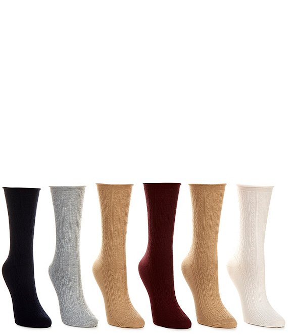 Lauren Ralph Lauren Mini Cable Socks 6-Pack