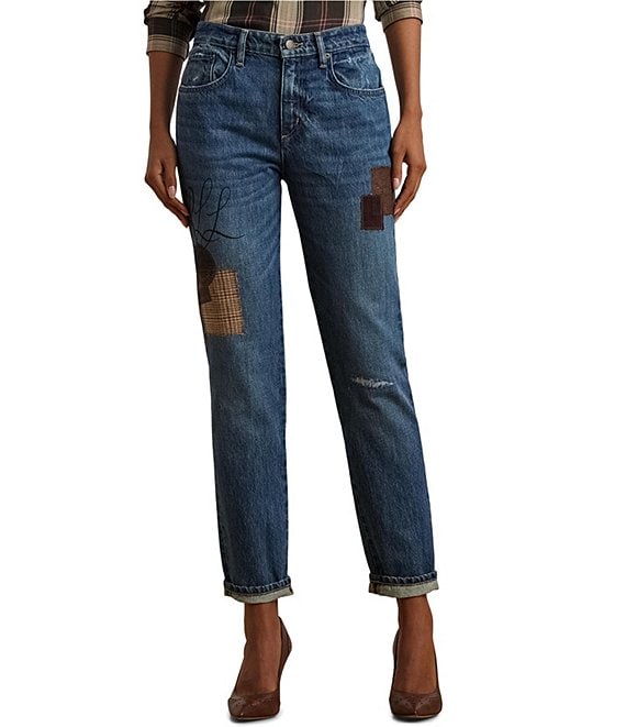 Ralph lauren fashion patched jeans