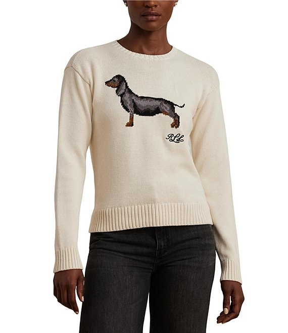 Loft 604 Dachshund Wiener Dog French Sailor Crewneck 2024 Sweater Gray Mens XXL