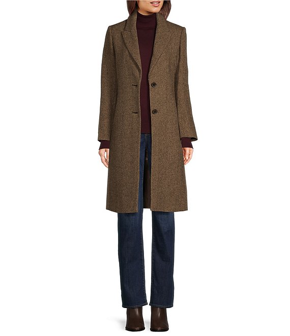 Ralph lauren single breasted coat online