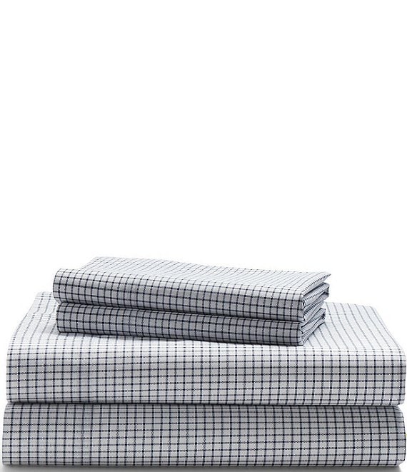 Lauren Ralph Lauren Sloane Cotton Percale Checked Sheet Set Dillard s