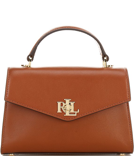 Ralph lauren pebbled leather satchel sale