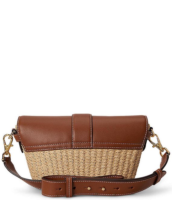 Lauren Ralph Lauren Lynden Small Straw Shoulder Bag | Dillard's
