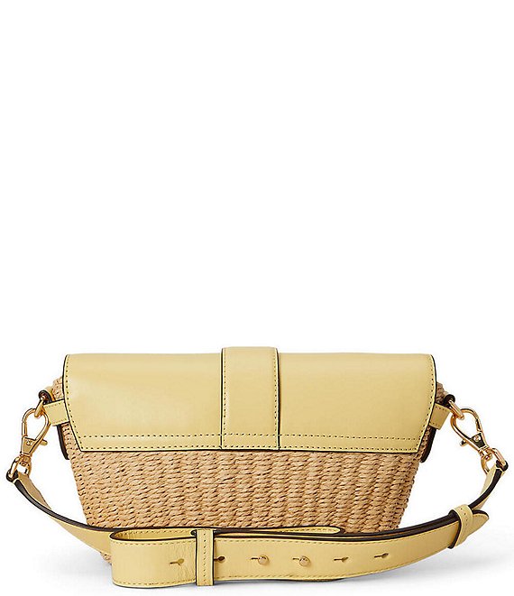 Lauren Ralph Lauren Lynden Small Straw Shoulder Bag | Dillard's