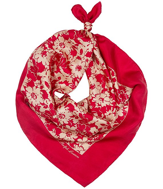 Lauren Ralph Lauren Spring Flowers Small Square Scarf